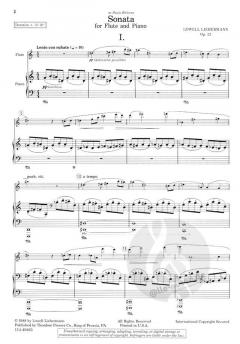 Sonata op. 23 von Lowell Liebermann für Flöte und Klavier im Alle Noten Shop kaufen