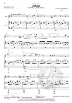 Sonata op. 23 von Lowell Liebermann für Flöte und Klavier im Alle Noten Shop kaufen