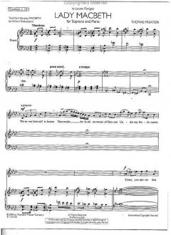 Lady MacBeth von Thomas Pasatieri 