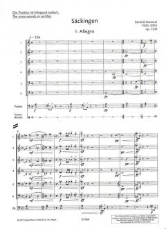 Säckingen op. 103 f von Bertold Hummel 