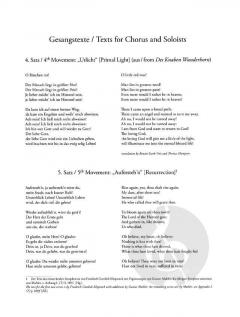 Symphonie Nr. 2 (Partitur und Textband) von Gustav Mahler 