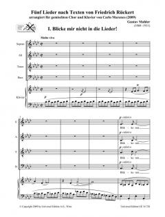 5 Lieder nach Texten von Friedrich Rückert (Gustav Mahler) 