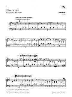 Ukuaru valss von Arvo Pärt 