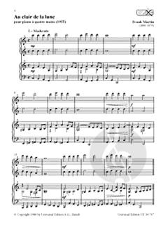 Au clair de la lune von Frank Martin 