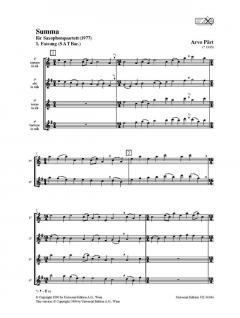 Summa von Arvo Pärt 