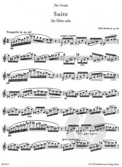 Suite für Flöte solo op. 98 von Willy Burkhard im Alle Noten Shop kaufen