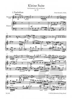 Kleine Suite op. 28 von Ernst Krenek für Klarinette und Klavier im Alle Noten Shop kaufen