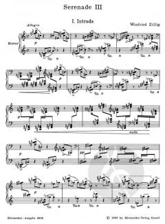 Serenade Nr.3 von Winfried Zillig 