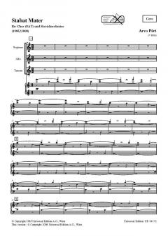 Stabat Mater für Chor SAT und Streichorchester (Arvo Pärt) 