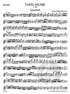 Quartett aus Tafelmusik 1 TWV 43:G 2 (Georg Philipp Telemann) 