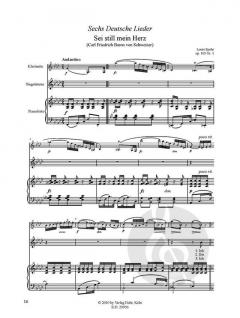 Sechs deutsche Lieder op. 103 (Sopran, Klarinette, Klavier) (Louis Spohr) 