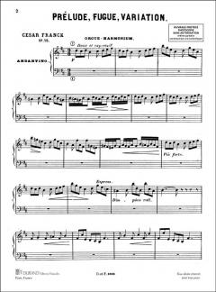 Prelude, Fugue et Variation Op. 18 von Cesar Franck 