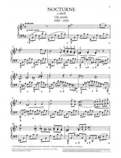 Beliebte Nocturnes von Frédéric Chopin 