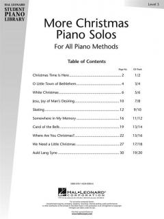 More Christmas Piano Solos Level 5 