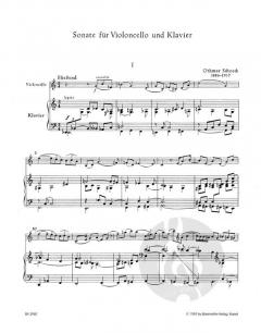 Sonate für Violocello und Klavier von Othmar Schoeck im Alle Noten Shop kaufen