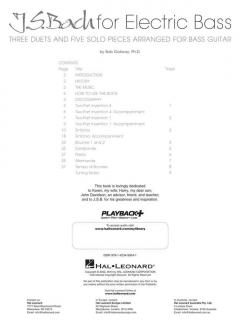 J. S. Bach For Electric Bass (J.S. Bach) 