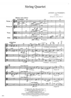 Streichquartett von Anton Webern im Alle Noten Shop kaufen (Partitur)
