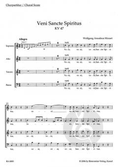 Veni Sancte Spiritus KV 47 (W.A. Mozart) 
