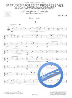50 Etudes Faciles et Progressives 1 von Guy Lacour 