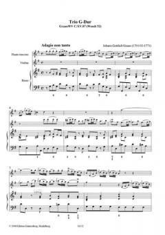 Trio G-Dur von Johann Gottlieb Graun 