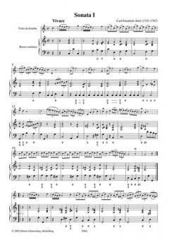 Six Easy Sonattas von Carl Friedrich Abel 