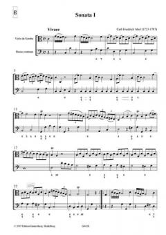 Six Easy Sonattas von Carl Friedrich Abel 