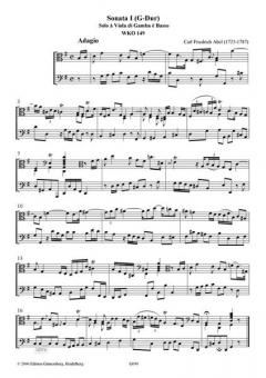 2 Berliner Sonaten von Carl Friedrich Abel 