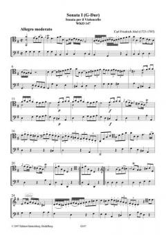 2 Berliner Sonaten von Carl Friedrich Abel 