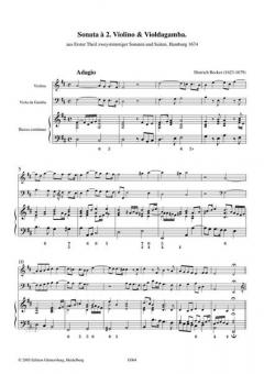 Sonata a 2. Violino & Violadagamba von Dietrich Becker 