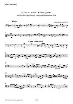 Sonata a 2. Violino & Violadagamba von Dietrich Becker 