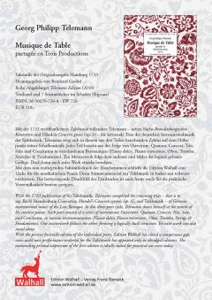 Musique de Table von Georg Philipp Telemann 