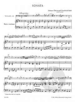 Sonate G-Dur von Johann Sebastian Bach für Violoncello und Basso continuo im Alle Noten Shop kaufen