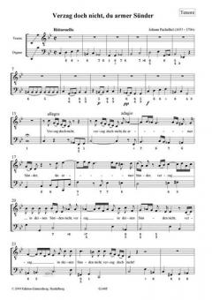 Verzag (Vergeh) doch nicht, du armer Sünder von Johann Pachelbel 