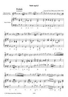 Suite A-Dur op. 6, 1 von Louis de Caix d'Hervelois 