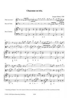 Chaconne en Trio von Jean Marie Morel 