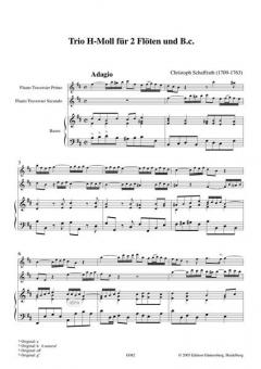 Trio h-Moll von Christoph Schaffrath 