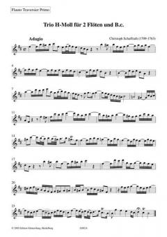 Trio h-Moll von Christoph Schaffrath 