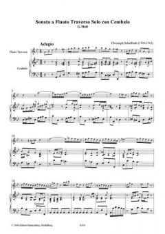 Zwei Sonaten G-Moll & D-Dur von Christoph Schaffrath 