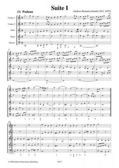 Erster Fleiß: Vorwort & Suite I in C von Andreas Hammerschmidt 