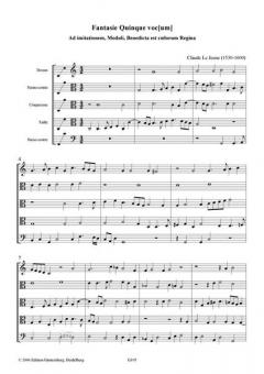 Benedicta es coelorum Regina von Claude le Jeune 