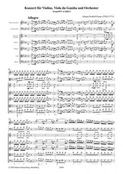 Konzert für Violine, Viola da Gamba und Orchester von Johann Gottlieb Graun im Alle Noten Shop kaufen (Partitur)