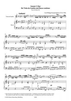 Sonate C-Dur Wq 136 von Carl Philipp Emanuel Bach 