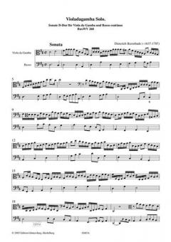 Violadagamba Solo BuxWV 268 von Dietrich Buxtehude im Alle Noten Shop kaufen