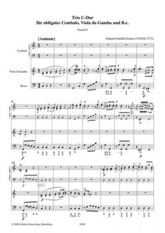 Trio C-Dur Wendt 87 von Johann Gottlieb Graun 