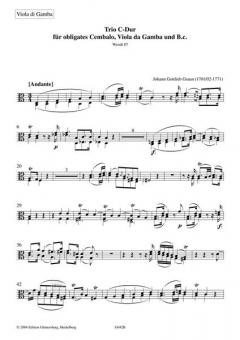 Trio C-Dur Wendt 87 von Johann Gottlieb Graun 