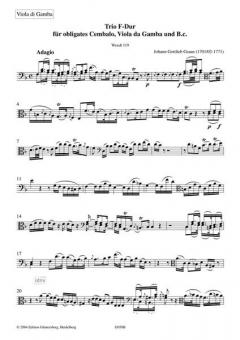 Trio F-Dur, Wendt 119 von Johann Gottlieb Graun 