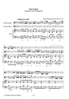 Trio G-Dur von Johann Gottlieb Graun 