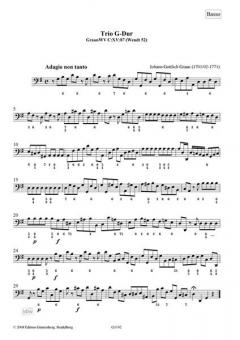 Trio G-Dur von Johann Gottlieb Graun 