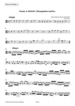 Sonate a-Moll und Suite d-Moll von Johann Michael Nicolai 