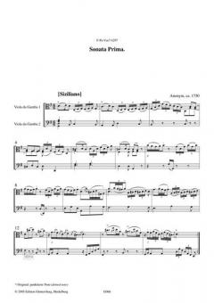 Pariser Gambenduos (1750): Sonaten I und II 